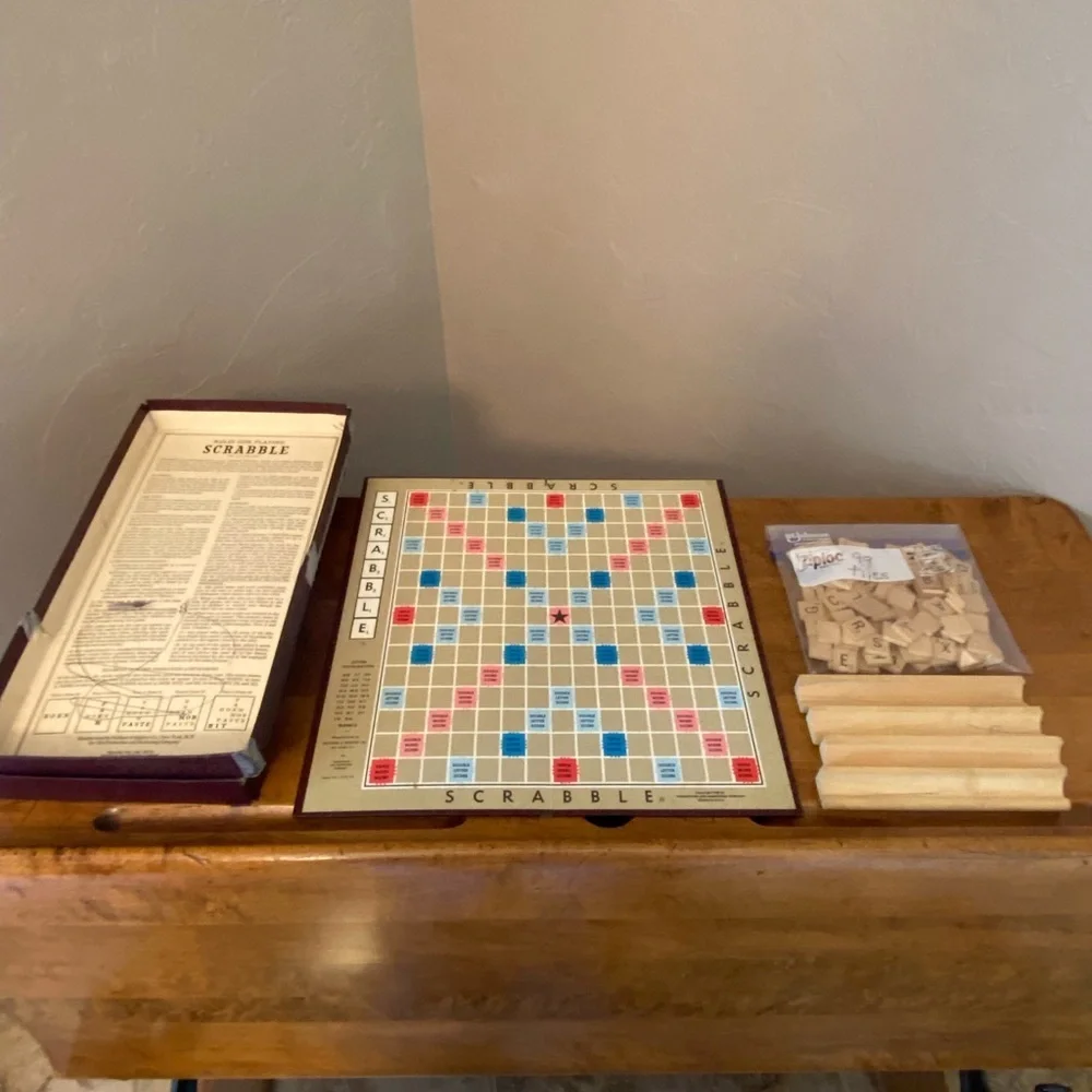 Scrabble Crossword Board Game By Selchow & Righter Vintage